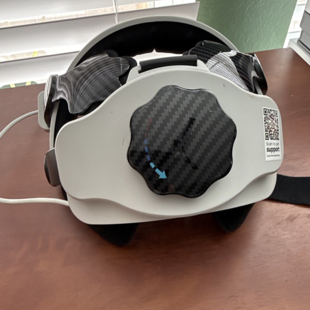 Hexigo S52 VR Head Strap USB-C Charging White/Black for Headset