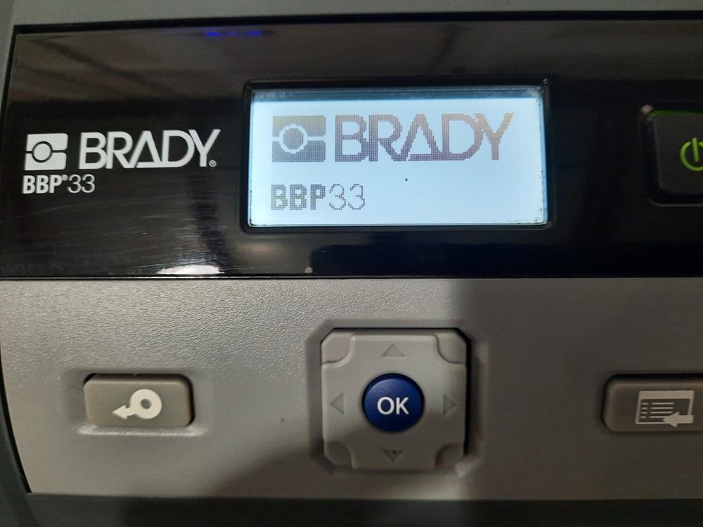 Brady BBP33 Industrial Label Printer-With Power Cord-( Powers On )-UNTESTED