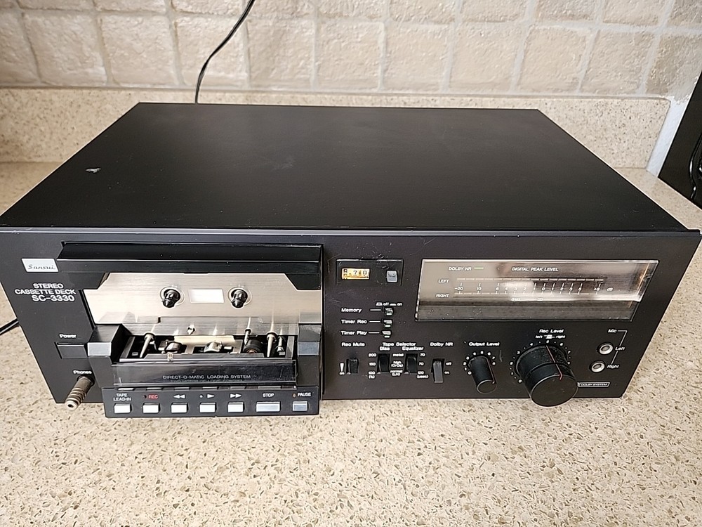 vintage sansui cassette deck cassette player SC-3330