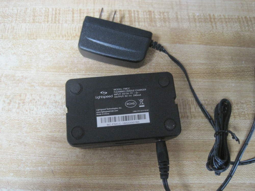 LightSpeed FlexMike Charging Station(FMCC) and Power Adapter...