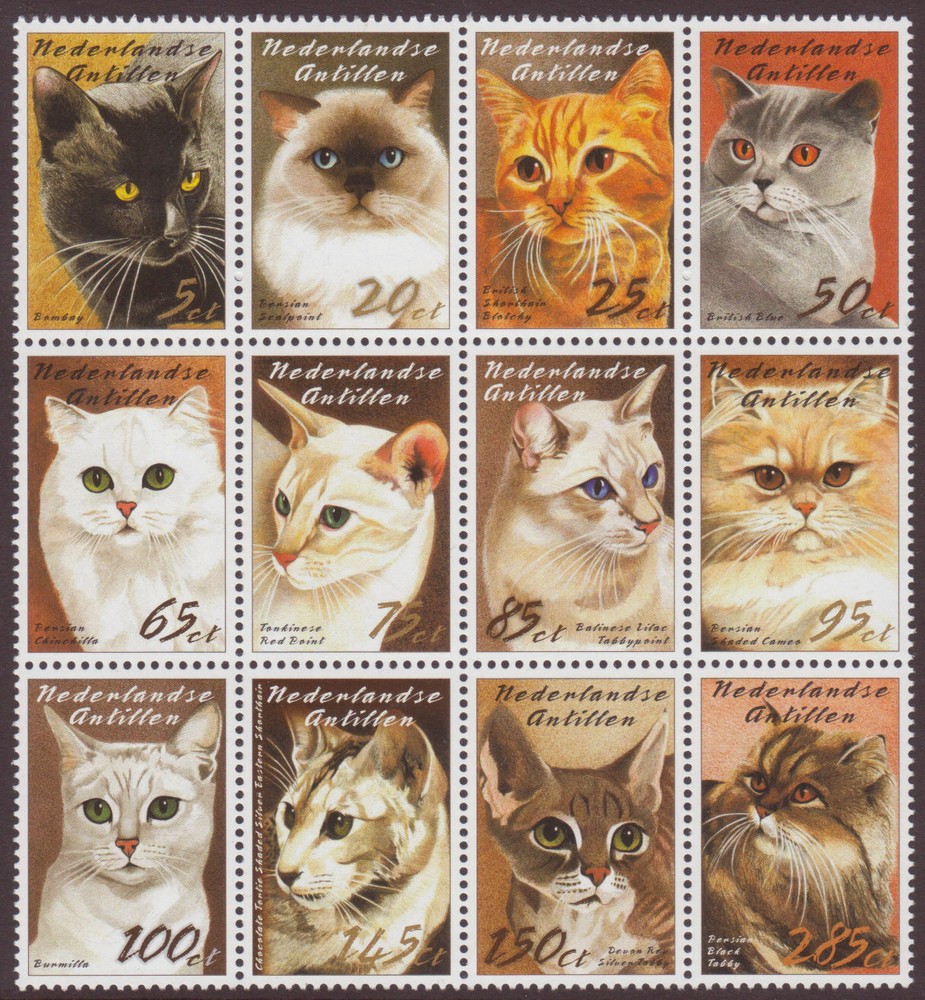 Netherlands - Dutch Antilles Issue 2003 (1460-1471) Cats