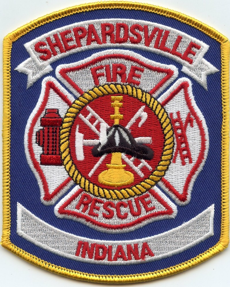 SHEPARDSVILLE INDIANA IN RESCUE FIRE PATCH