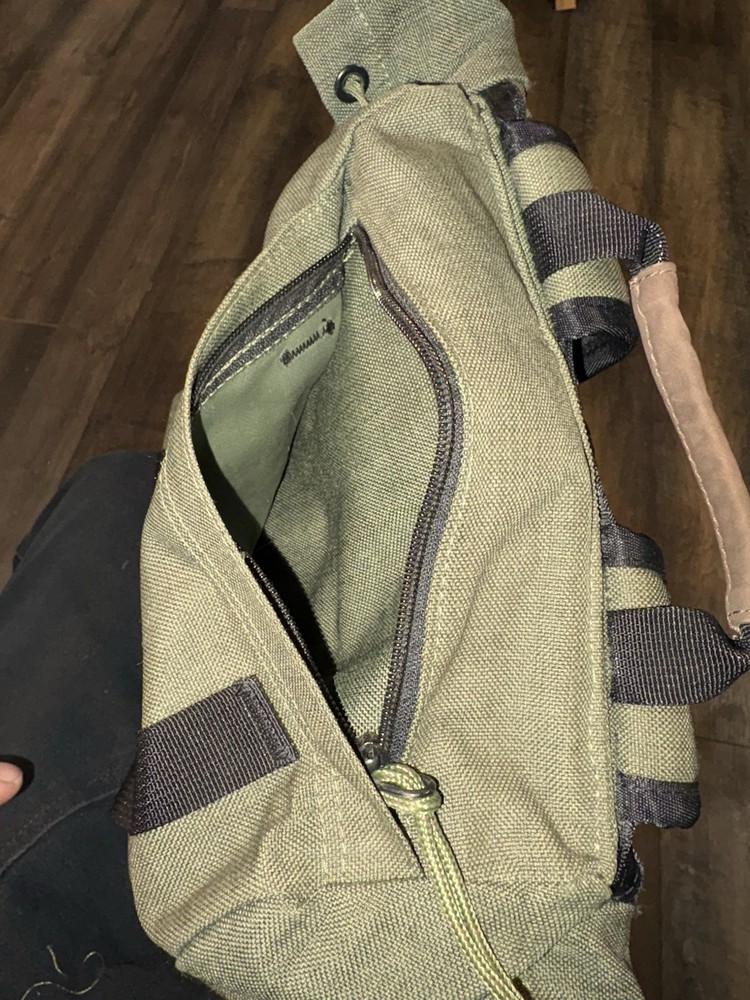 Smith Optics Ski Backpack Rucksack Daypack Hiking Green Canvas Thick Green