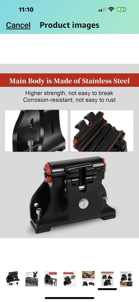 DropTop Locking Thru-Axle Fork Mounts, Adjustable Locking Thru-axle Track Brack