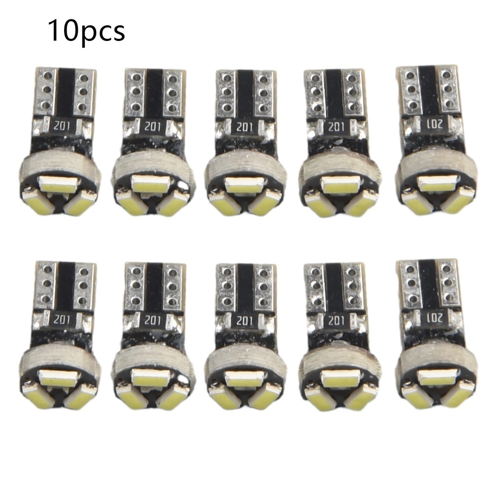 Long lasting T5 White LED Bulbs for Car Dashboard Easy Installation 10 Pack