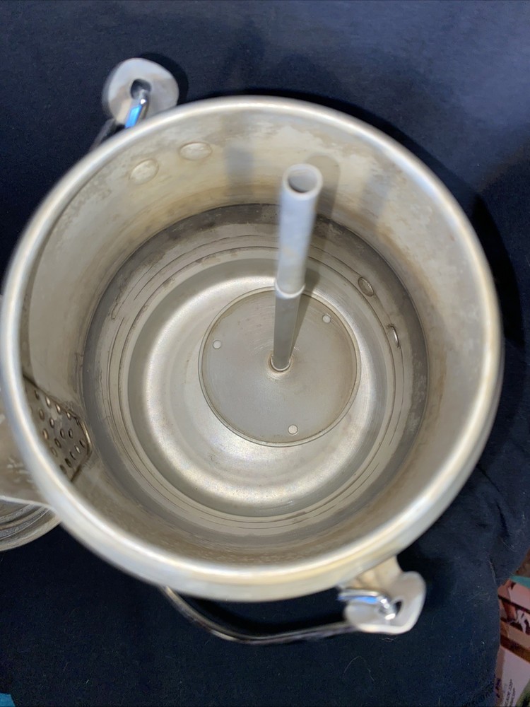 Vintage Percolator Coffee Pot - Aluminum READ DESCRIPTION