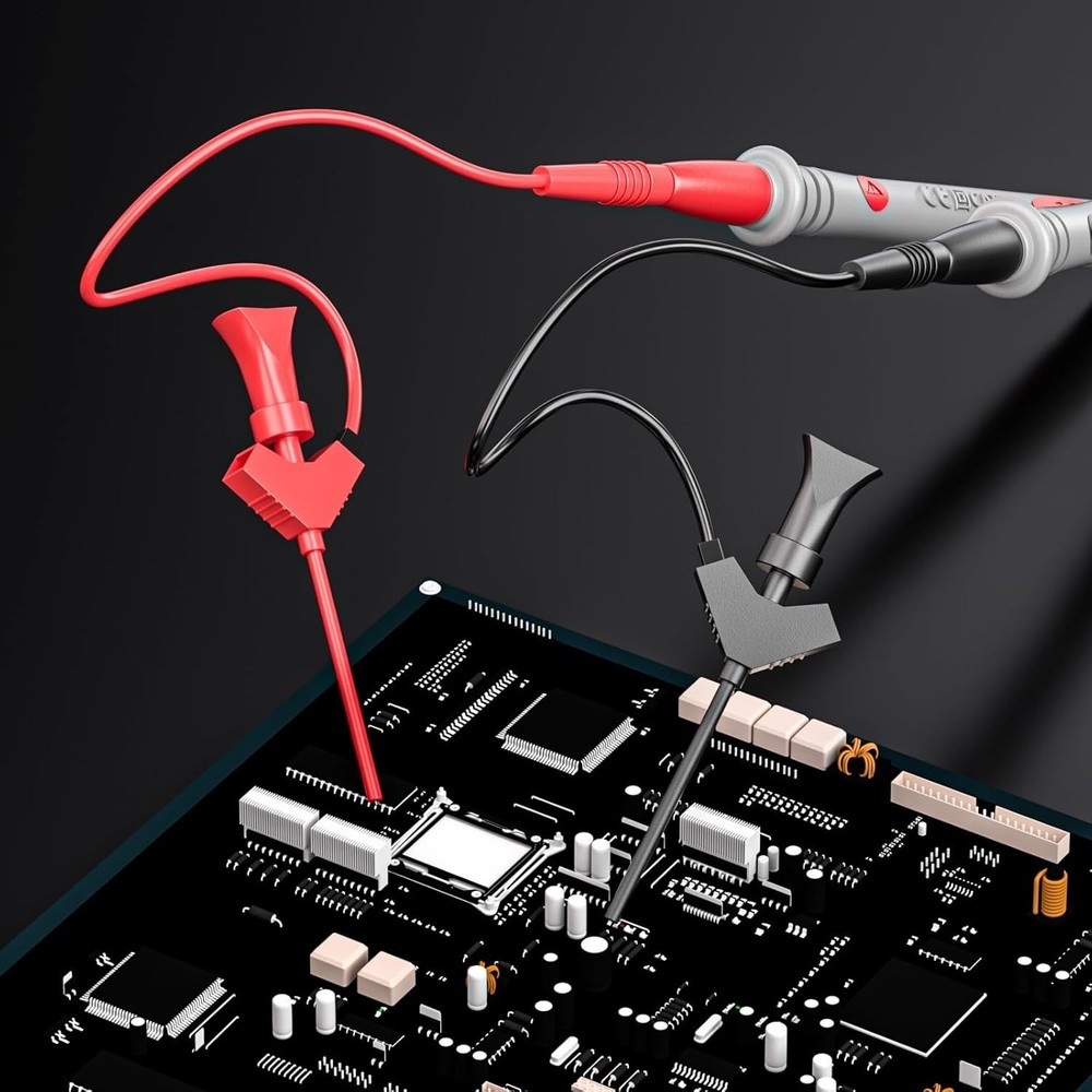 Silicone Multimeter Leads Kit 33PCS with Replaceable Wire Piercing Probes Se...