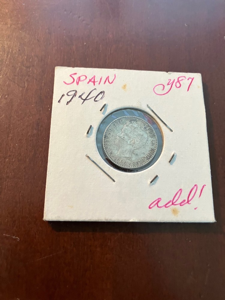 Spain 1900 50 Centavos 83.5% Silver Better Grade