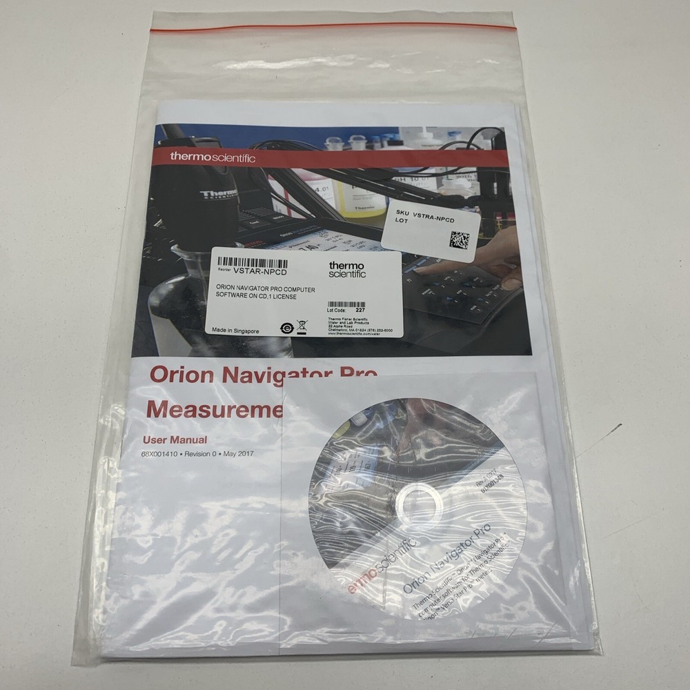 Thermo Orion Versa Star Navigator Pro Computer Measurement Software License CD