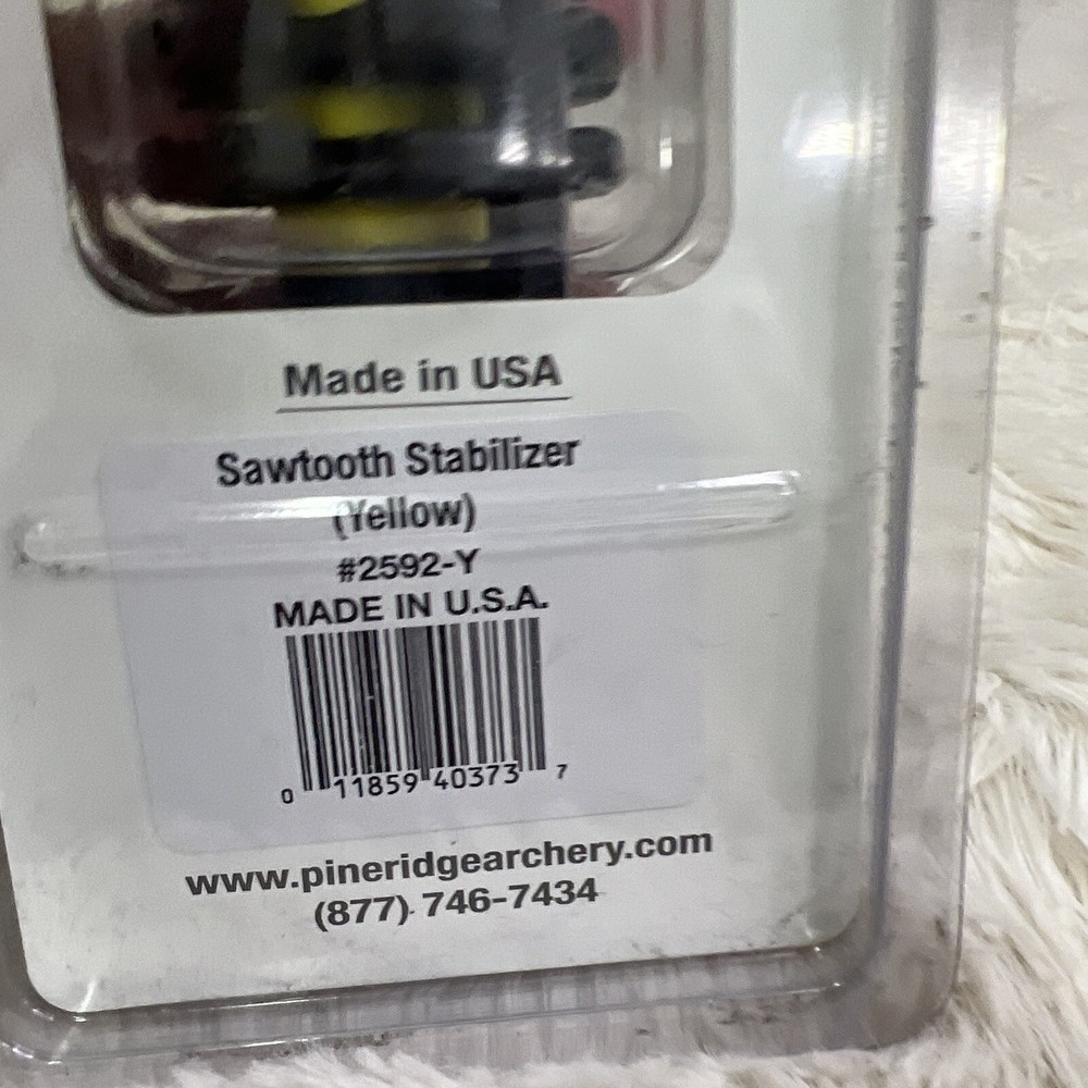 Pine Ridge Archery Yellow Sawtooth Stabilizer 2592-Y