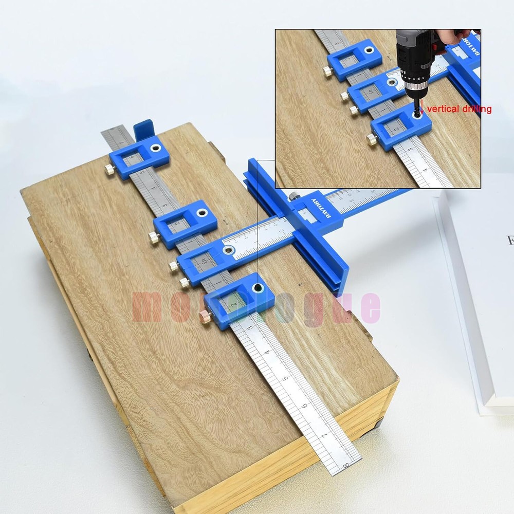 Woodworking Drilling Dowelling Hole Saw Adjustable Drill Locator Guide Tool