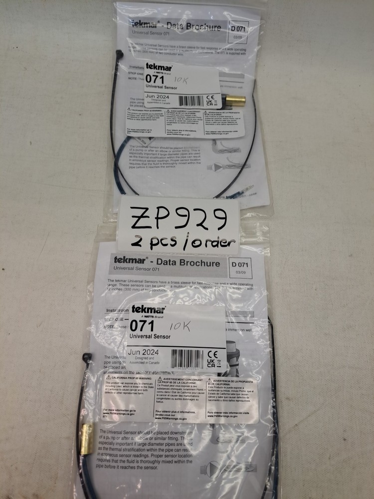 Lot of 2 tekmar 071 Universal Sensor NEW
