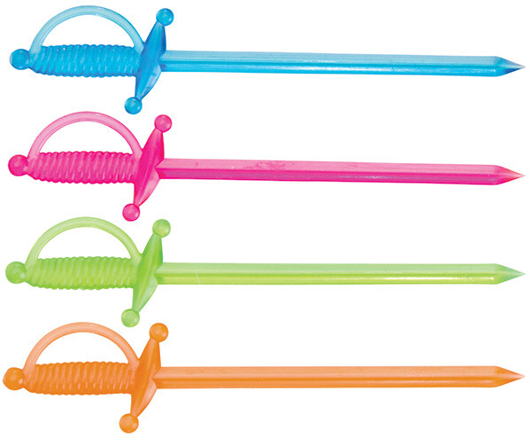 Picks, Plastic Sword, 500pcs/bag (20 Bag)