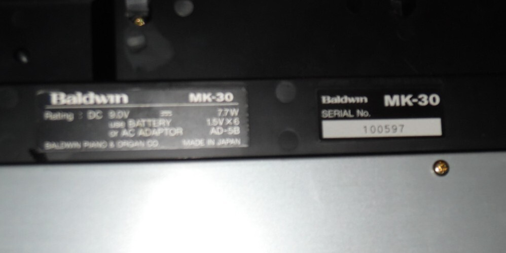 Vintage 49-Key Baldwin MK-30 Keyboard