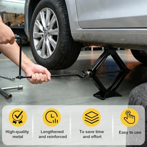 Scissor Jack Handle, 14.1 Inches Professional Jack Handle Replacement Tool,