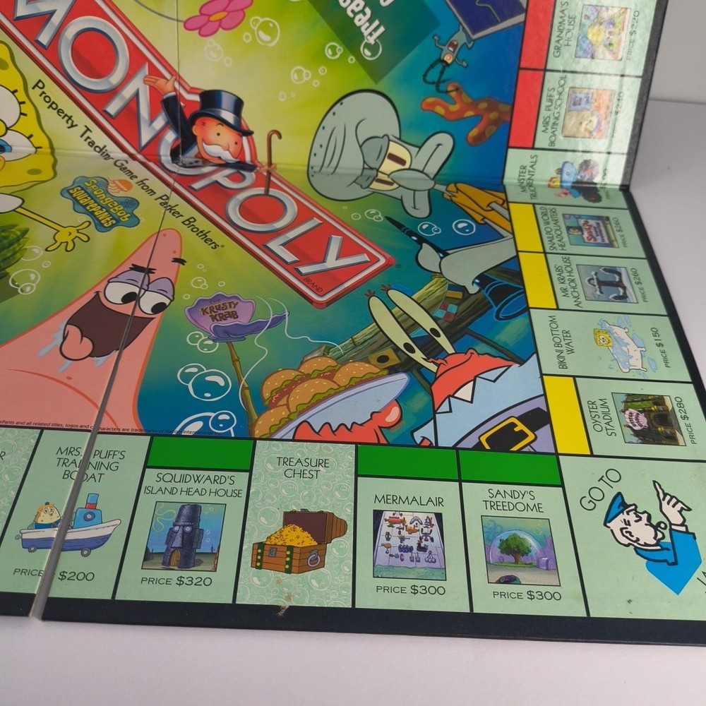 Monopoly Spongebob Squarepants Replacement Gameboard 2005