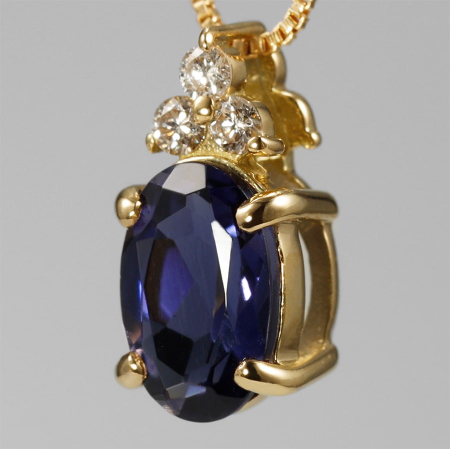 Tria Iolite Necklace (c0554io)