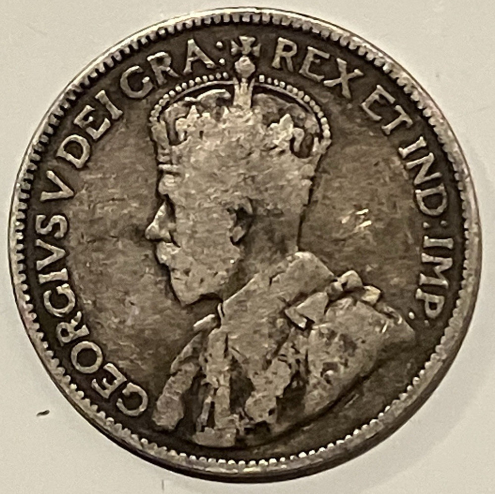1912 George V Canada Silver Quarter.