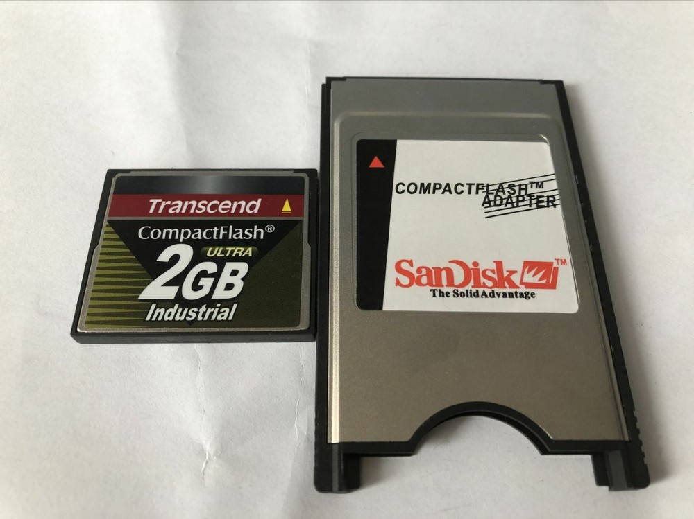 Transcend 2GB INDUSTRIAL Compact Flash +ATA PC card PCMCIA Adapter