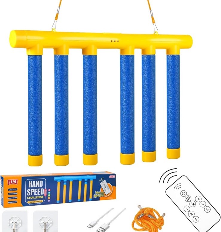 ATG Reflex Drop Sticks Challenge Game with Remote Control