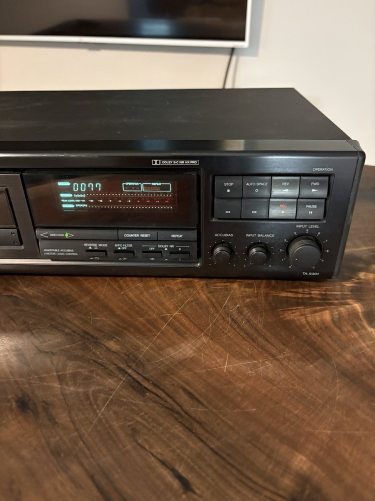 Onkyo TA-R301 Cassette Deck Tested, Limited Working Order