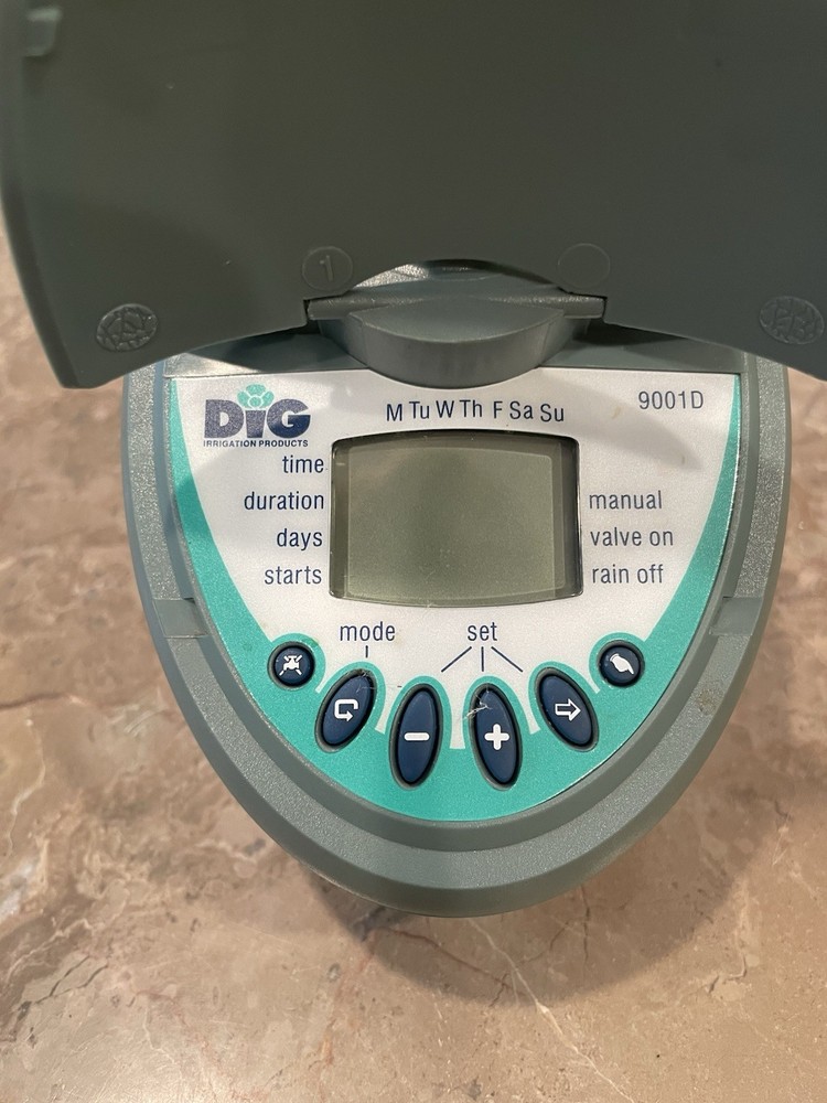 DIG Hose Thread Watering Timer 9-Volt Model 9001D Tested