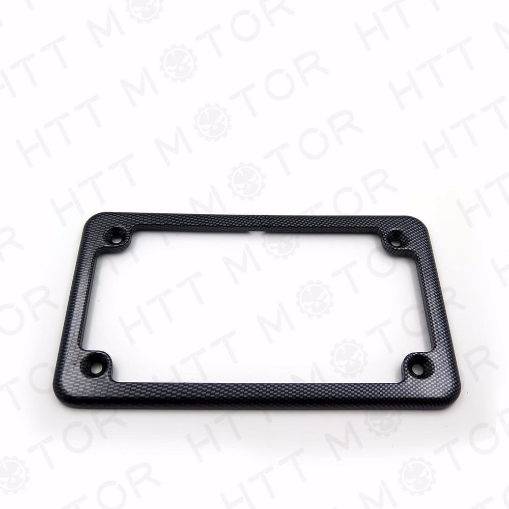 Motorcycle License Plate Frame - Carbon Fiber