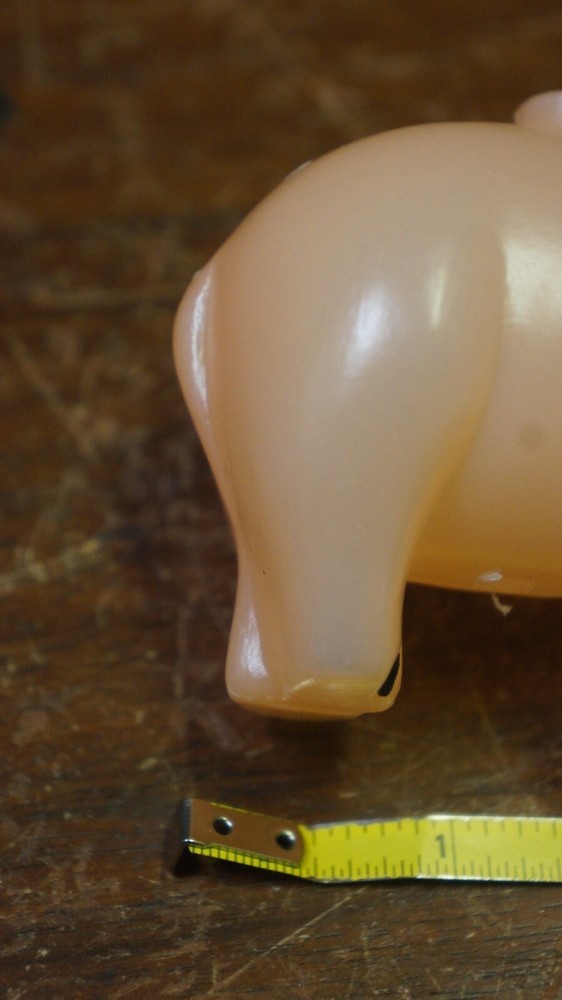 8 Plastic Pig String Light Set Party Decoration no light strings pigs only 3"