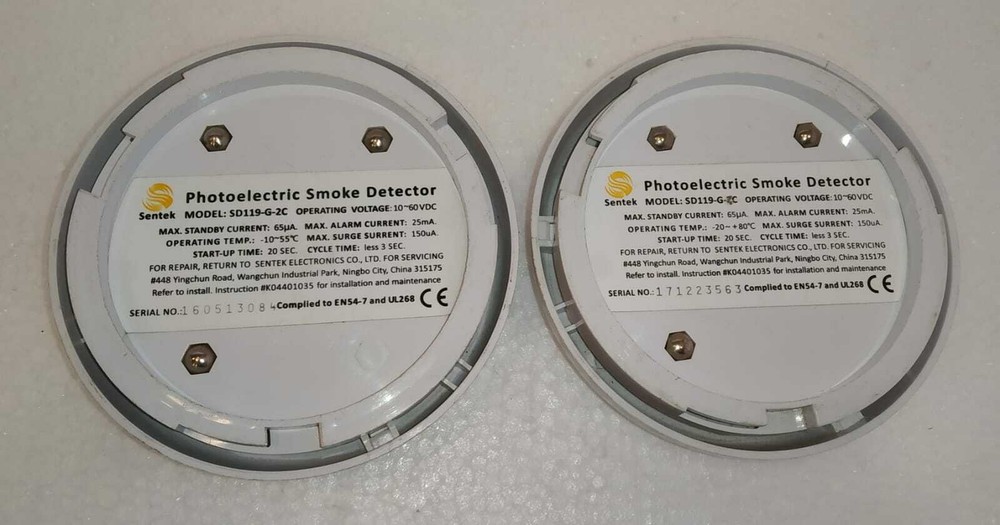SENTEK SD119-G-2C PHOTOELECTRICE SMOKE DETECTOR