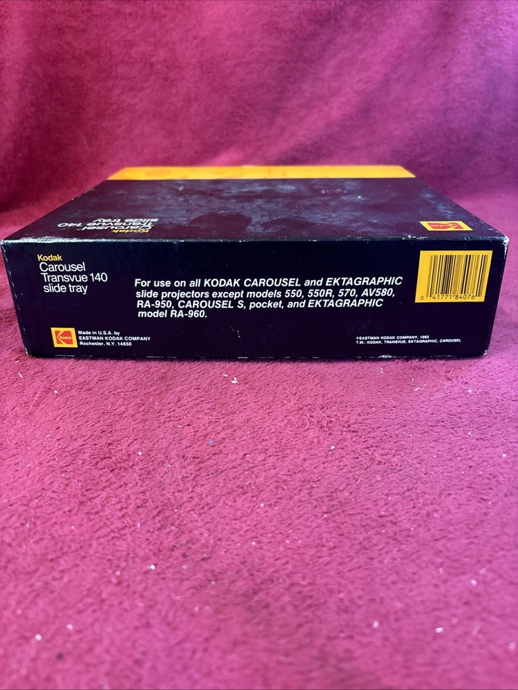 Kodak Carousel Projector Transvue 140 Slide Tray Original Box