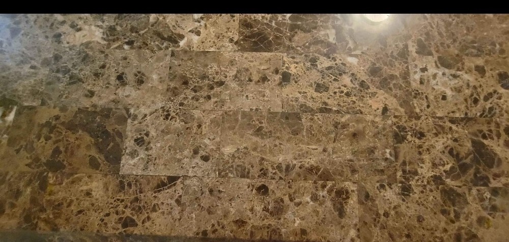 Elegant Granite Top Wood Bar Set