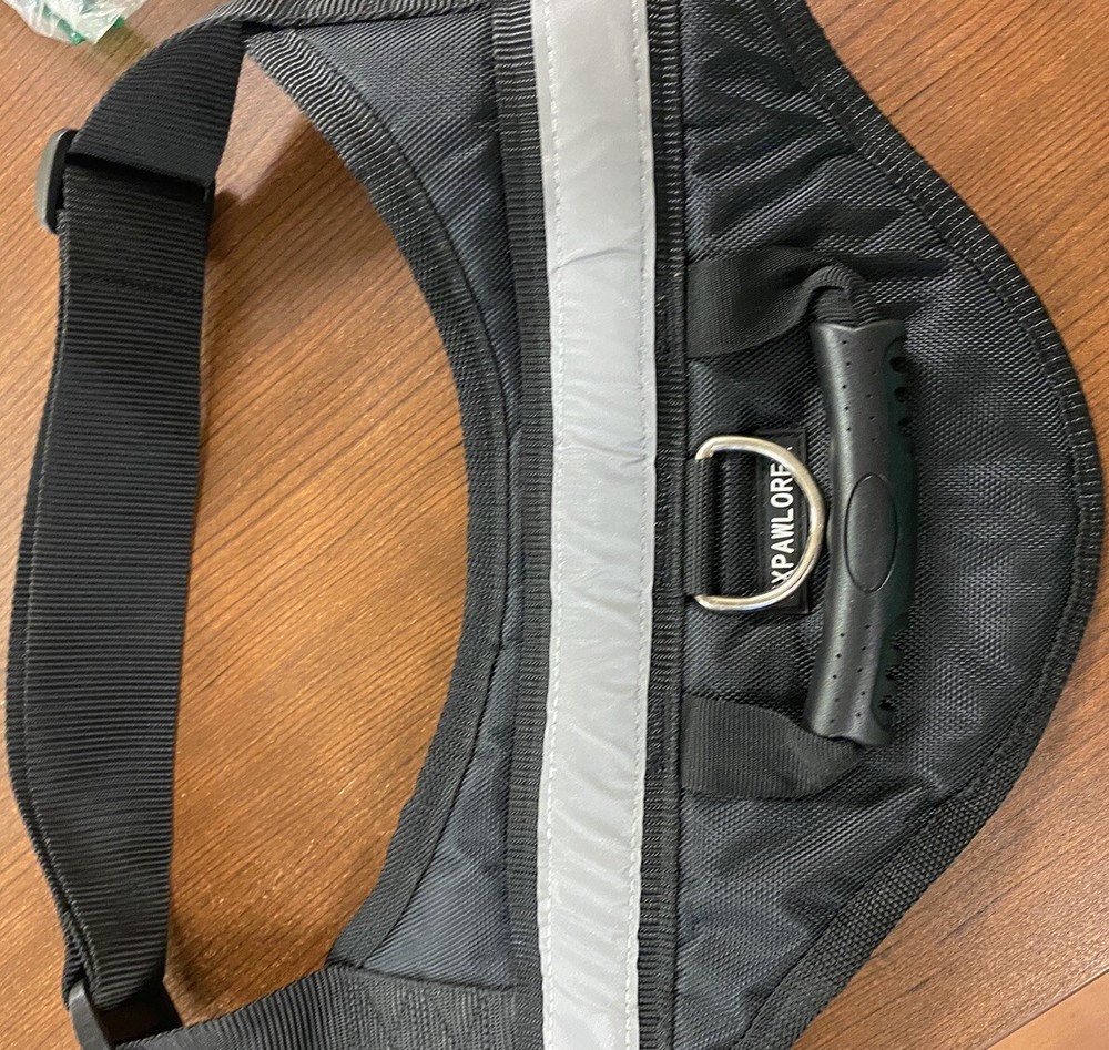 Dog Harness Vest No Pull Xl New! Black, Padded, Reflective