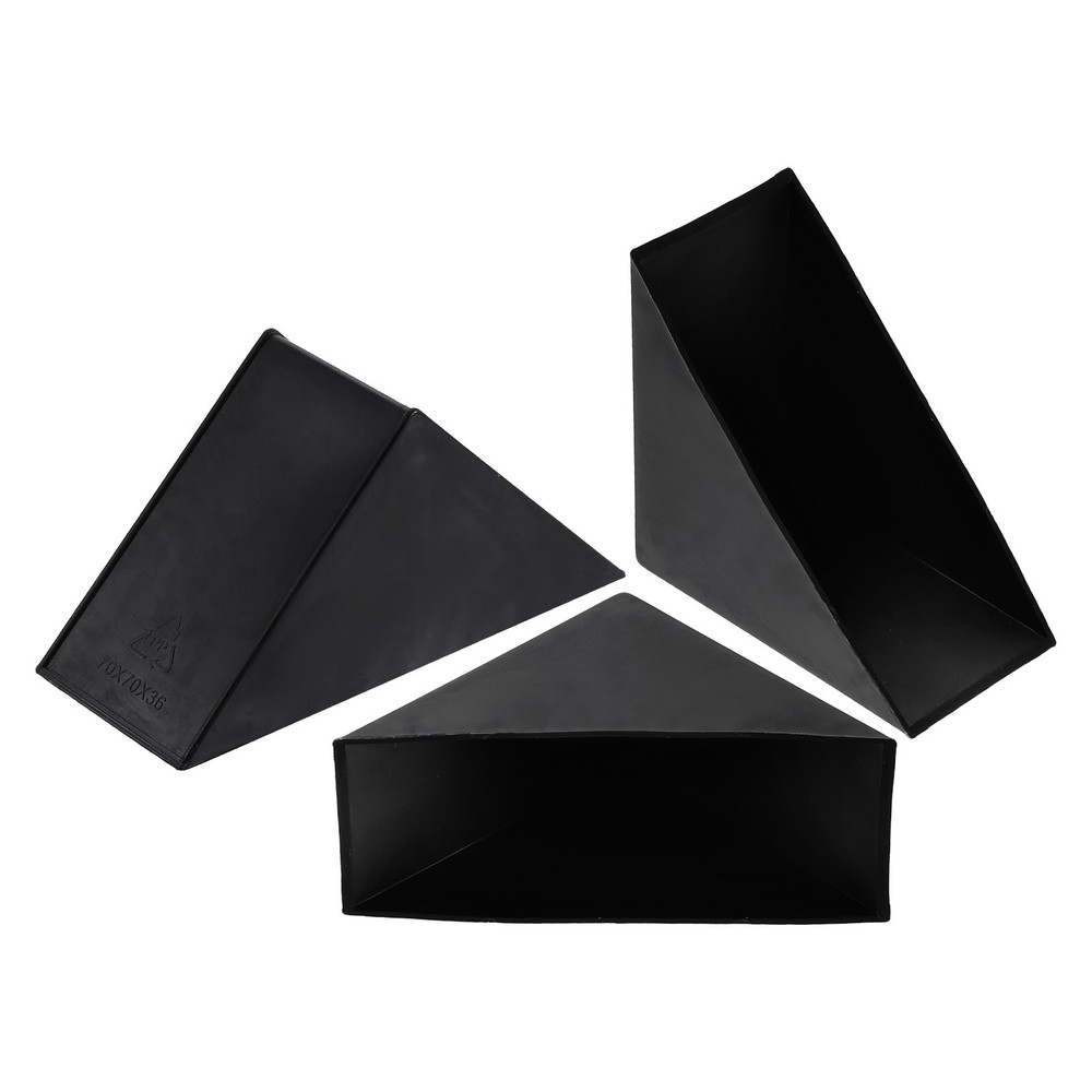 8Pcs Corner Protectors 36x95mm Plastic Right Angle Corner Guards Cushion Black