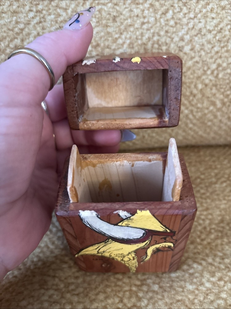 Beautiful Hand Painted Vikings Cigarette Box