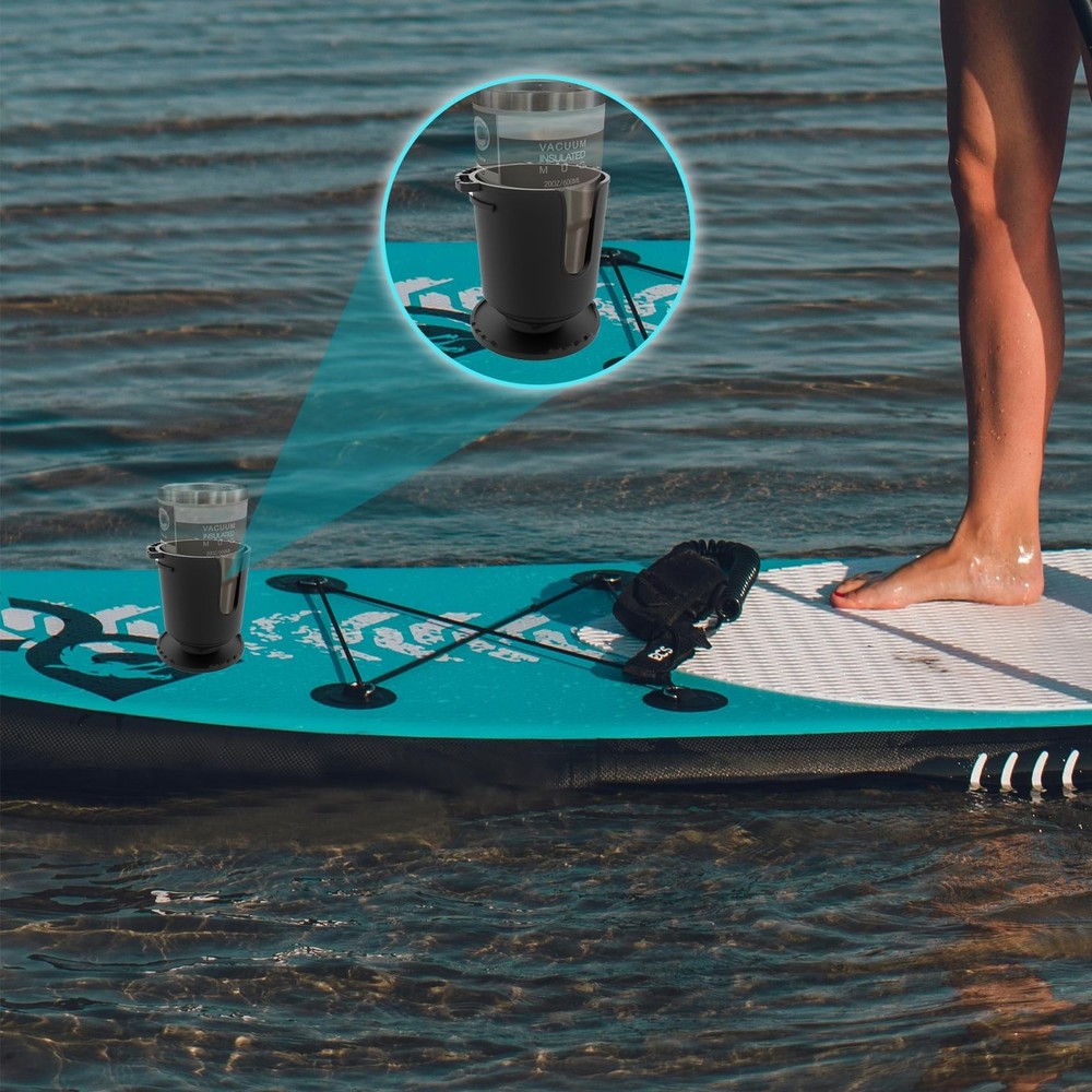 EUPHENG Multi-Functional SUP Paddle Board Cup Holder Non-Slip Design Lure Hol...