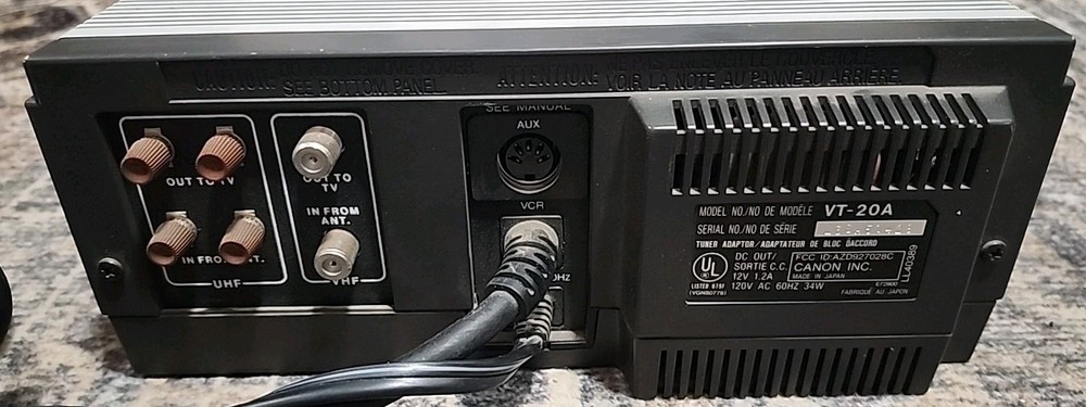 Canon VT-20 Portable Video Tuner Timer (Tested for Power Only)