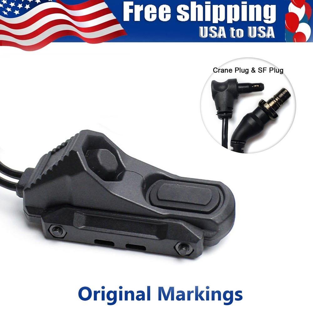 Tactical Hot Button Switch for Flashlight & PEQ-15 Laser Light Pic Rail Mount US