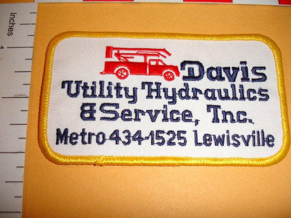 Vintage Advertising Patch Hydraulics service