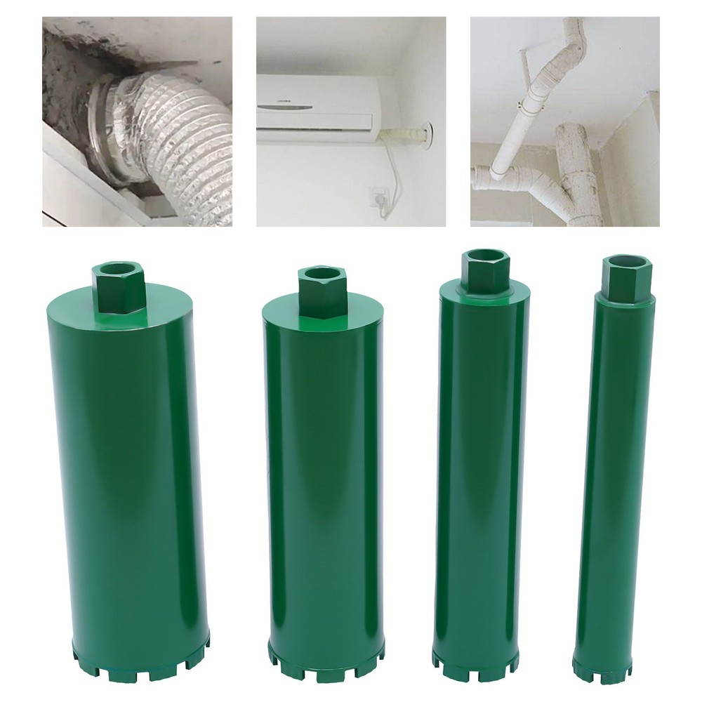 4-Piece Diamond Core Bit Water-cooled Drilling Concrete Brick Diamond Core Drill