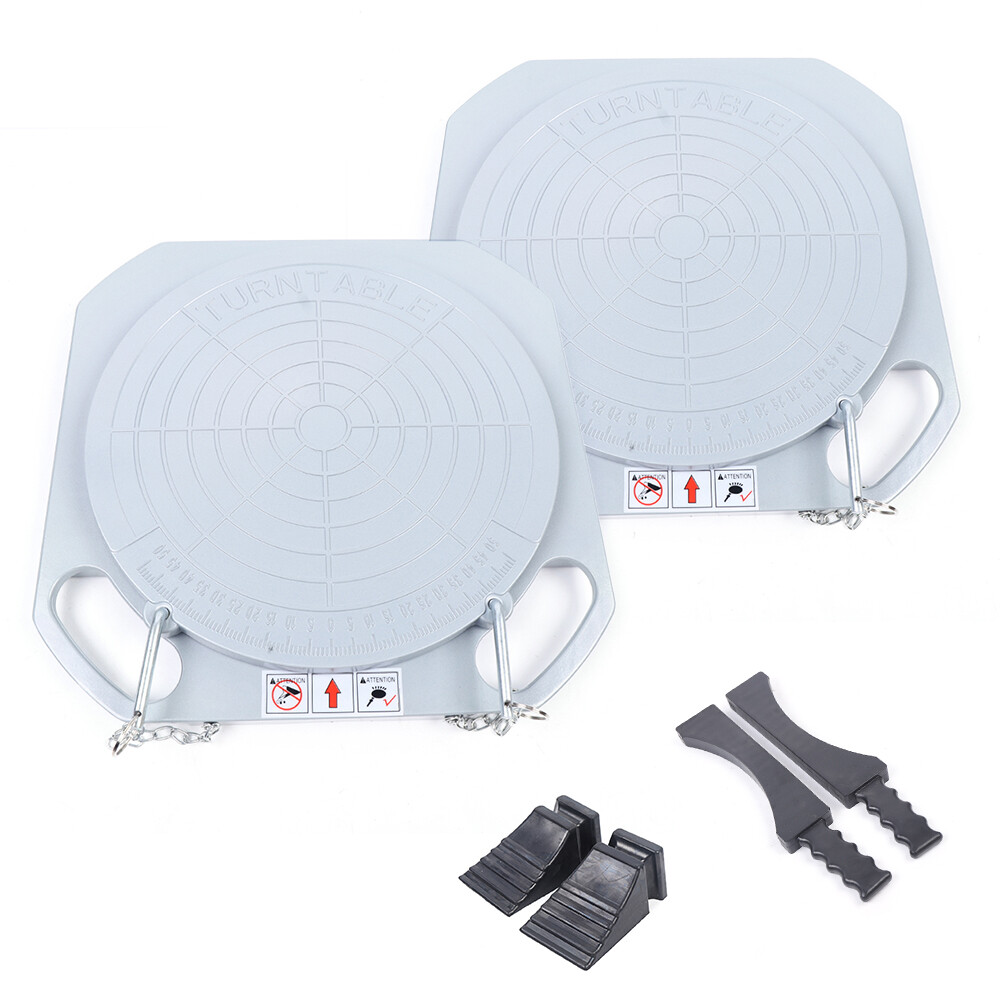 2PCS Car Wheel Alignment Turn Plates Kit, Wheel Alignment Machine Angle Plates