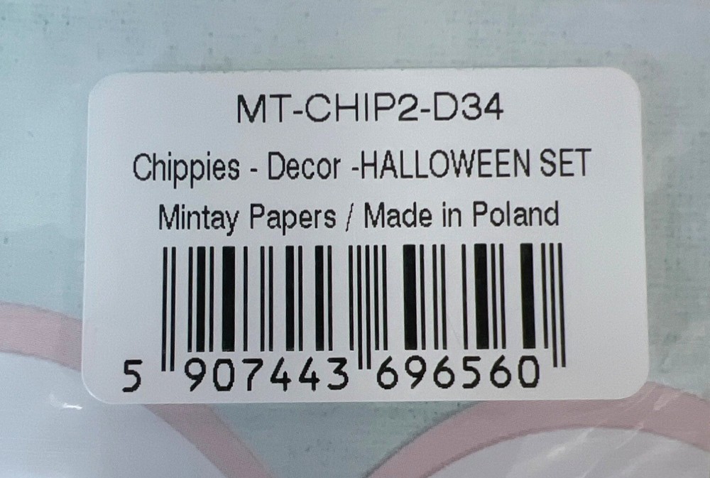 Mintay Chippies Chipboard Decor Elements Halloween Set MT-CHIP2-D34