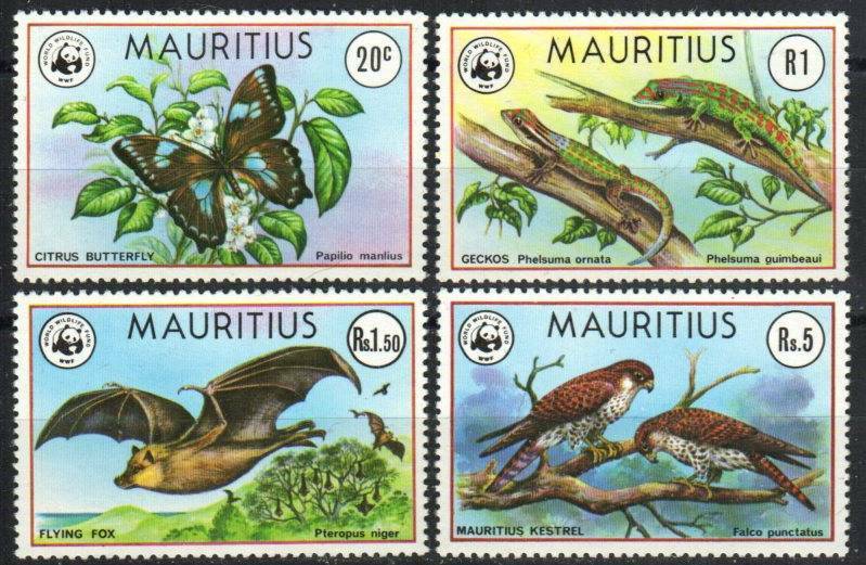 Mauritius Stamp 469-472 - Endangered species