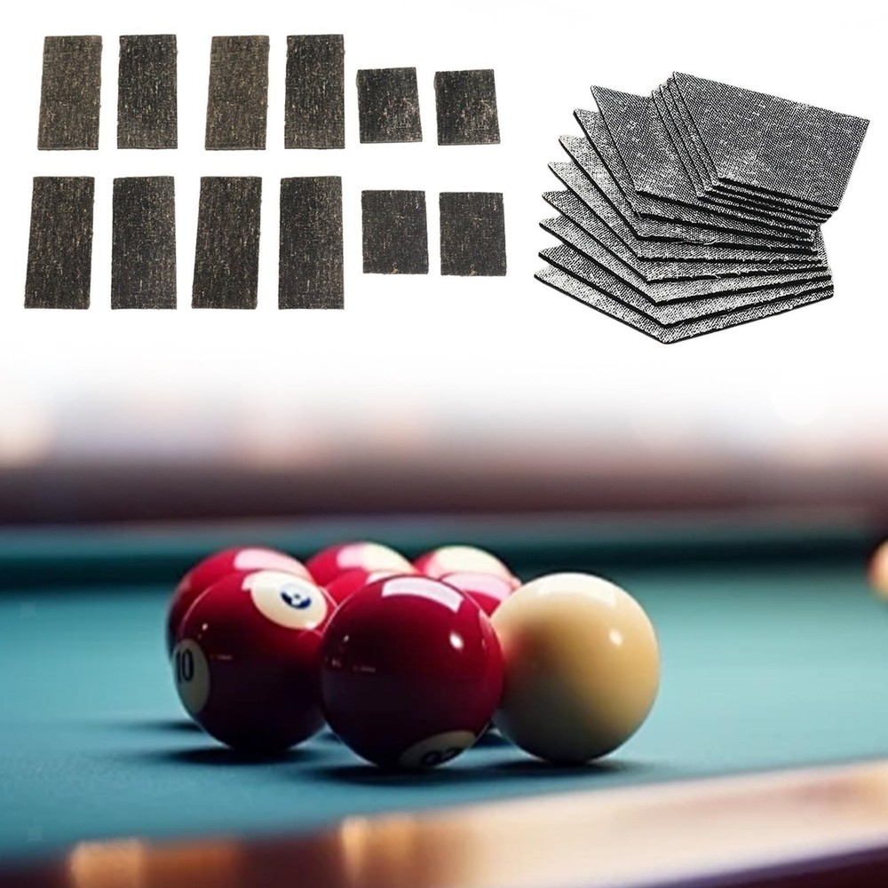 12Pcs Pool Table Cushion Facings Rubber Pad Equipment Rubber