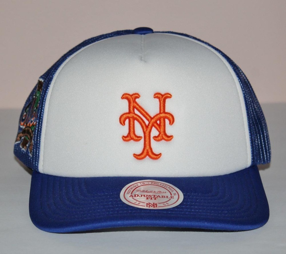 Mitchell & Ness NEW YORK METS Snapback Mesh Back Hat Cap 1962 2002 40th Year *6D