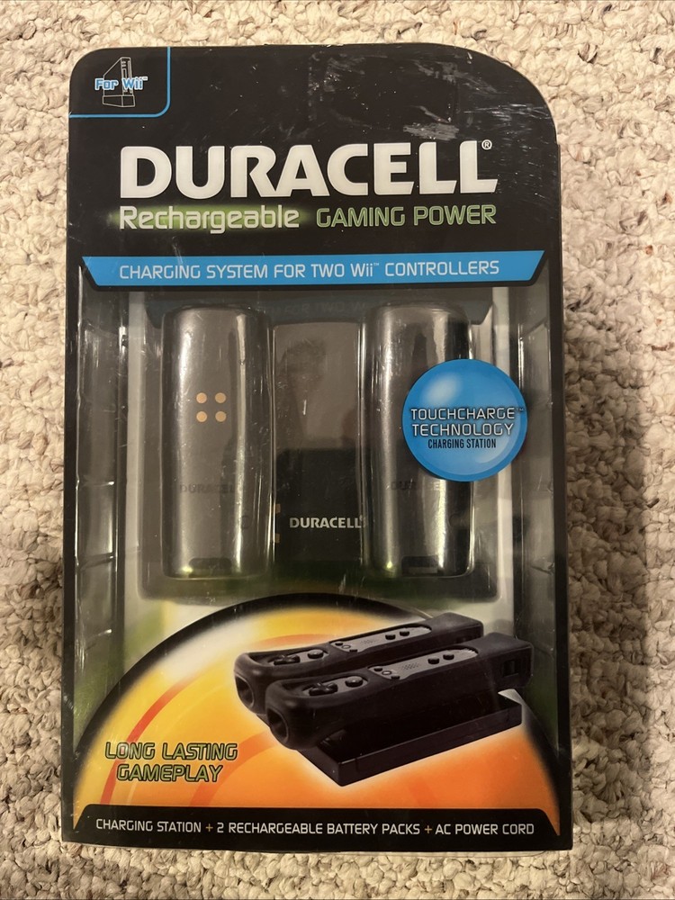 Duracell Rechargeable Gaming Universal Charging System For 2 Wii Controllers