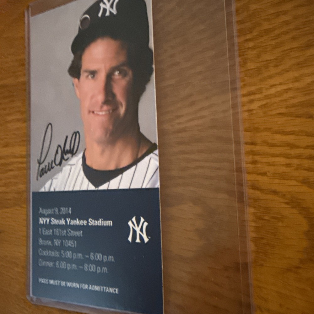 Sign Paul O’neill Press Pass.
