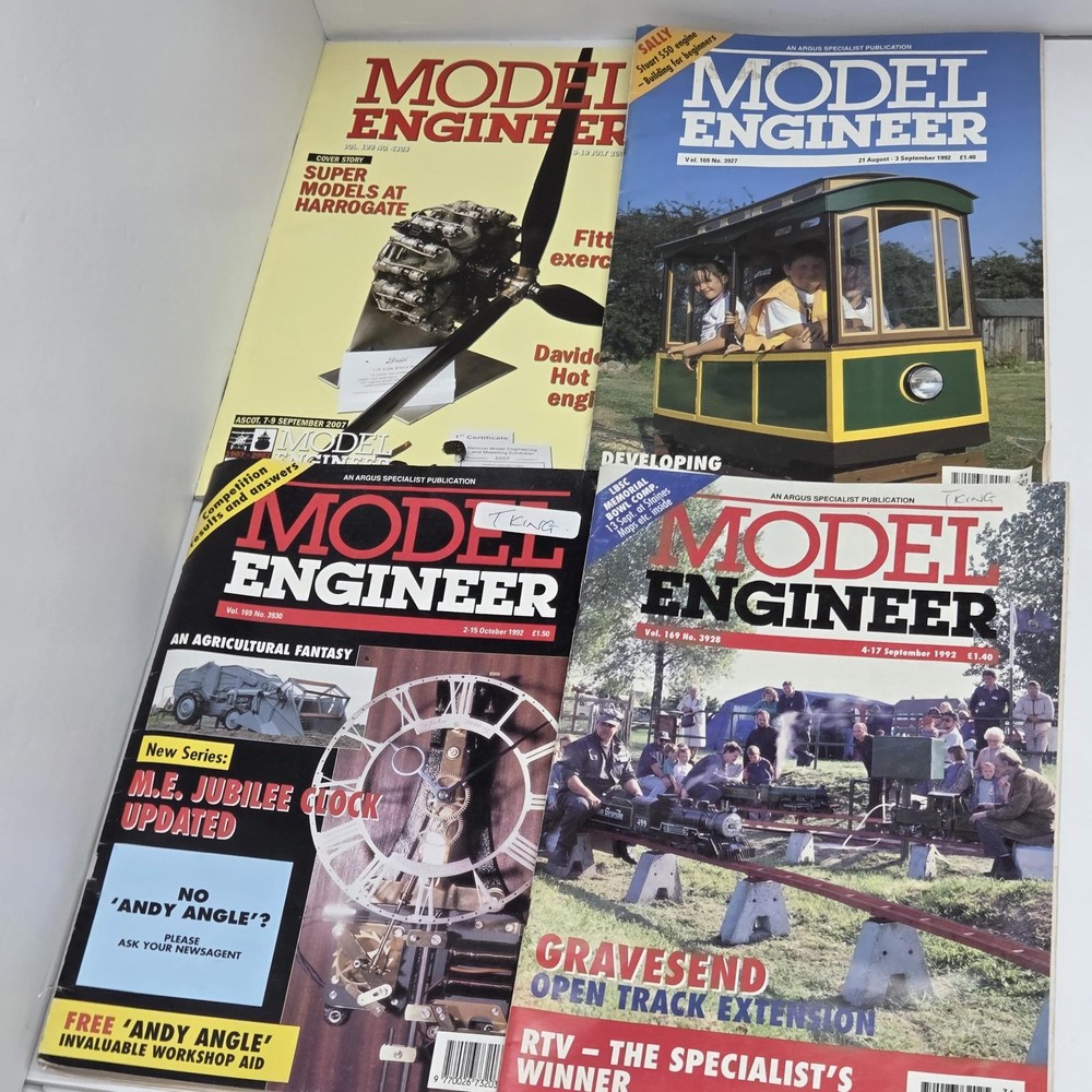 Model Engineer Magazines Collection 1992 - Set of 4 Issues