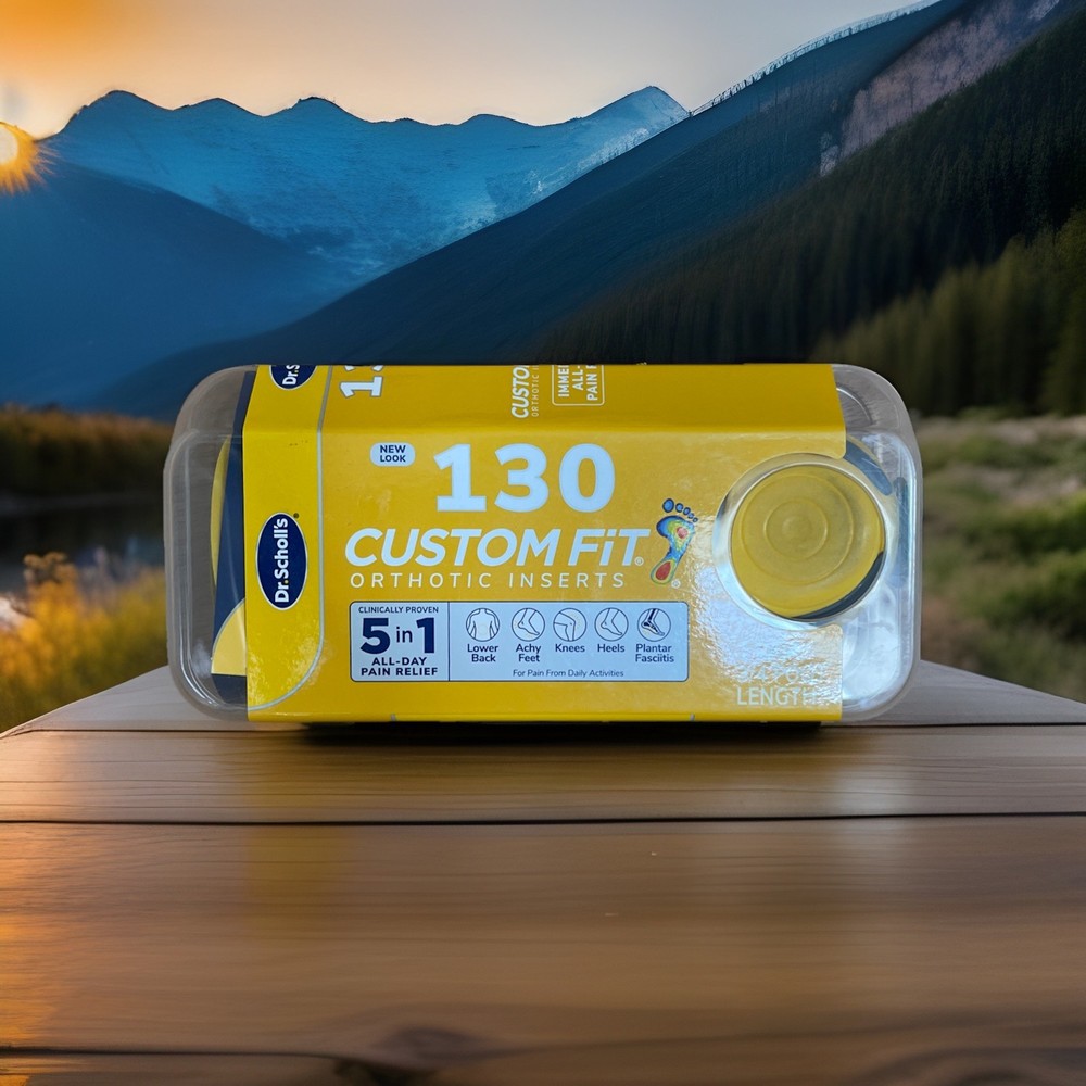 DR. SCHOLLS CUSTOM FIT CF130 ORTHOTIC INSERTS 5-IN-1 RELIEF SUPPORT- Free Ship