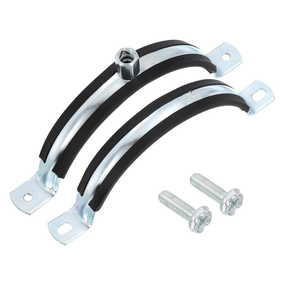 2 Pcs Adjustable Pipe Bracket Clamp, 5"(127mm) Wall Ceiling Mount Support