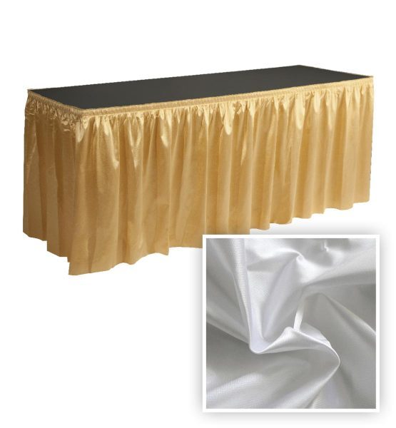 21' Table Skirt, Polyester Fabric, 18 Colors